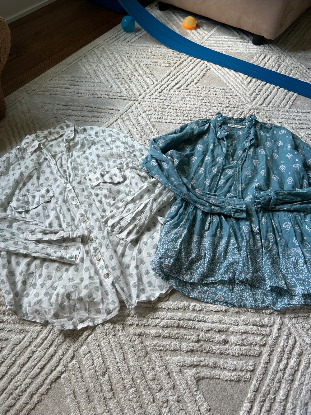 Roller rabbit Boho Printed Top bundle - Teal and White
